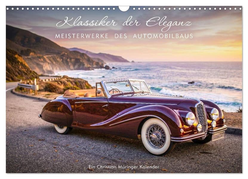 Klassiker der Eleganz - Meisterwerke des Automobilbaus (Wandkalender 2027 DIN A3 quer), CALVENDO Monatskalender