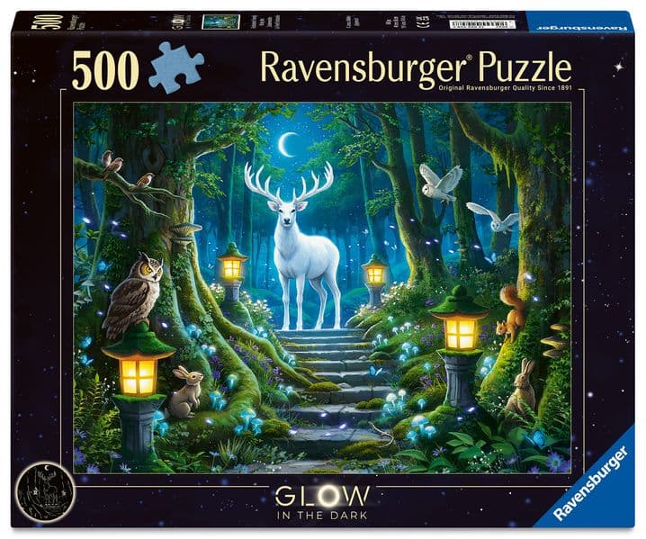Erwachsenenpuzzle 500 Teile Glow in the Dark - Der König des Zauberwaldes