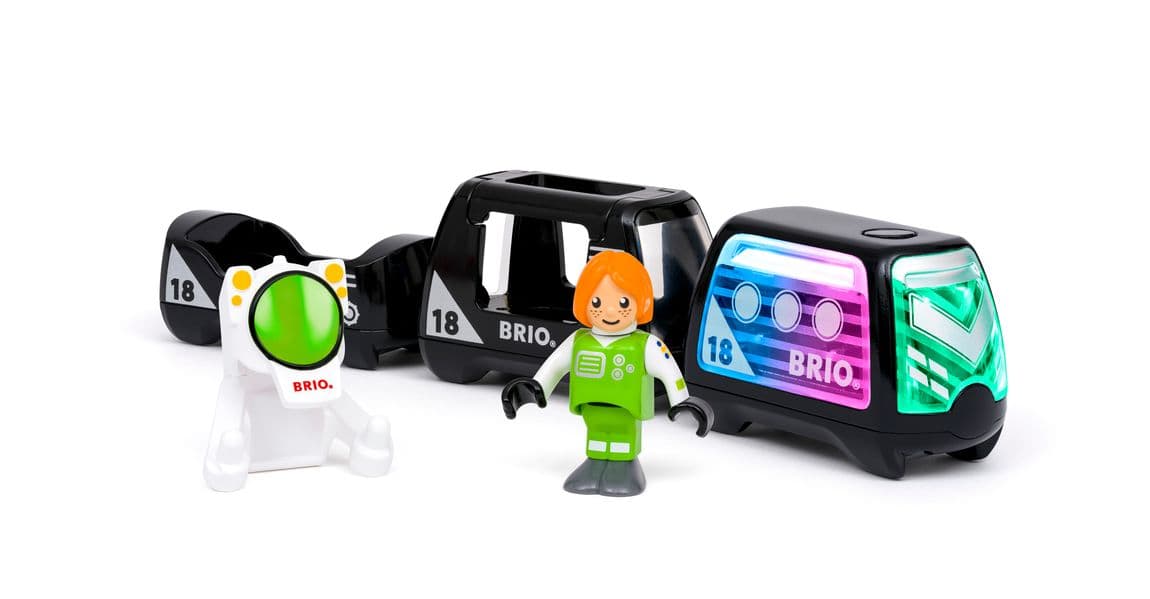 BRIO World - 36163 Weltraum-Zug mit Beleuchtung | Weltraum-Themen-Spielzeugzug für Kinder ab 3 Jahren