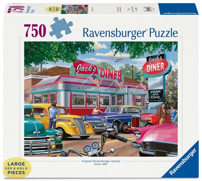 Erwachsenenpuzzle 750 Large Pieces - Jack's Diner