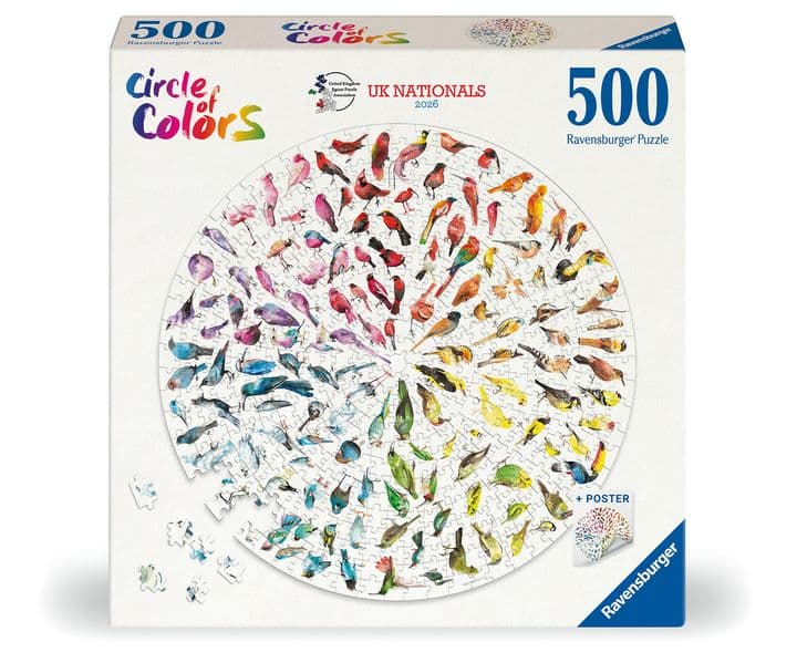 Erwachsenenpuzzle 500 Teile - Bunte Vögel