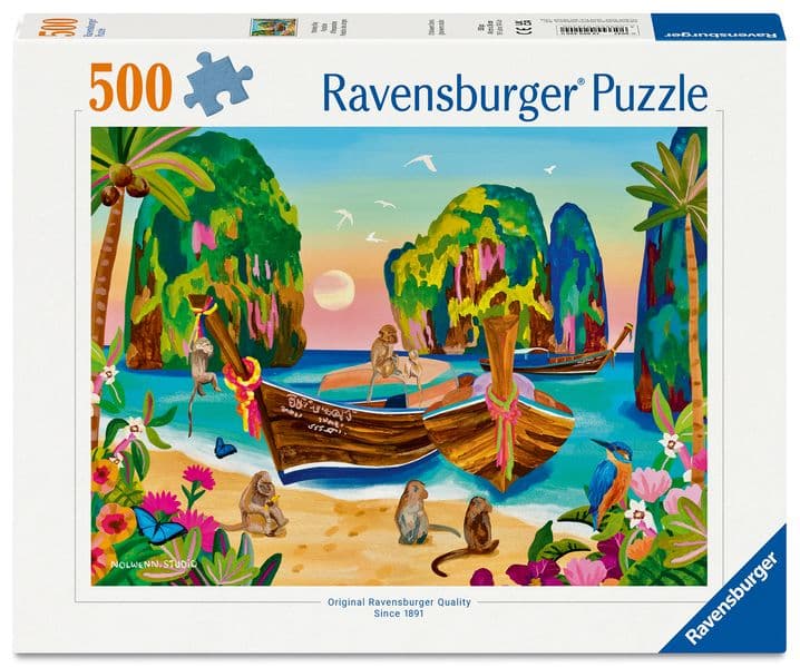 Erwachsenenpuzzle 500 Teile - Affenparadies