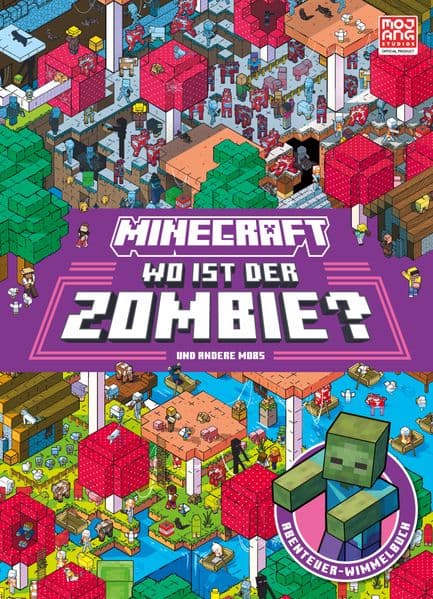 Minecraft Wo ist der Zombie?: Wimmelbuch | Ein Wimmelbuch zum Staunen und Entdeckern für kleine Minecraft-Fans ab 5 Jahren | Spielerisches Lernen von Aufmerksamkeit und Konzentration