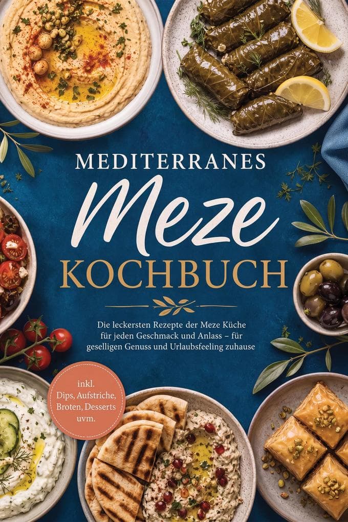 Mediterranes Meze Kochbuch: Die leckersten Rezepte der Meze Küche für jeden Geschmack und Anlass - für geselligen Genuss und Urlaubsfeeling zuhause - inkl. Dips, Aufstriche, Broten, Desserts uvm.