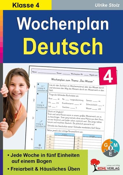 Wochenplan Deutsch / Klasse 4