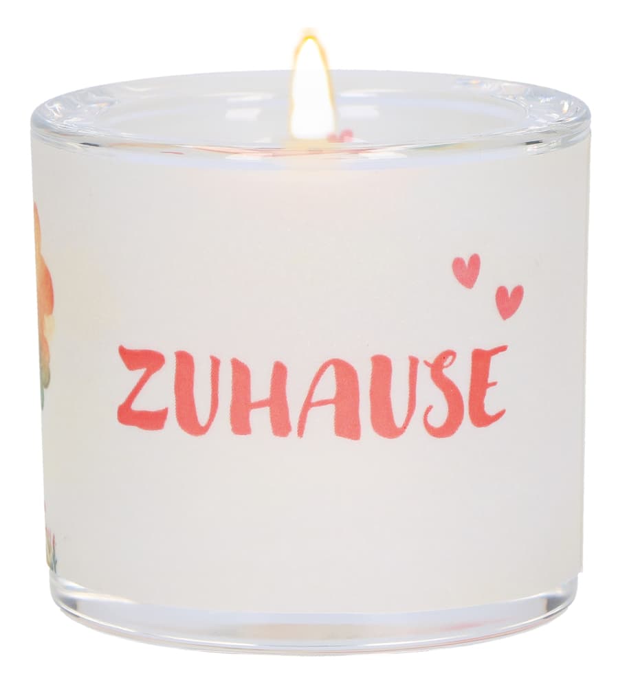 Windlicht aus Glas - Zuhause
