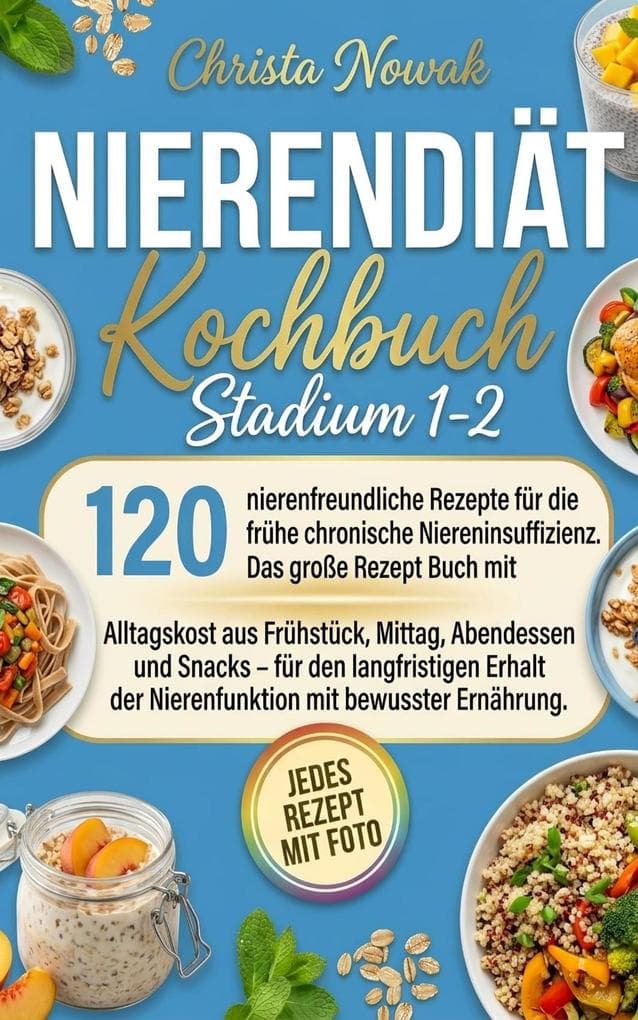 Nierendiät Kochbuch Stadium 1-2 - 120 nierenfreundliche Rezepte