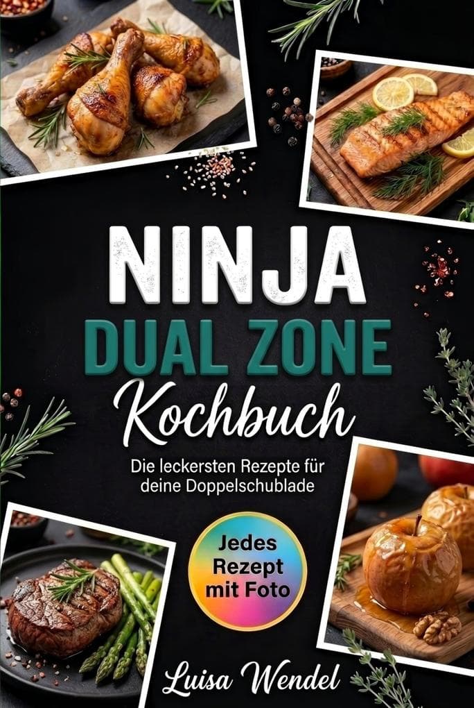 Ninja Dual Zone Kochbuch- Jedes Rezept mit Foto.