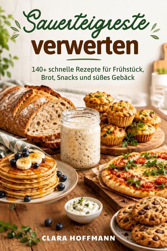 Sauerteigreste verwerten: 140+ schnelle Rezepte für Frühstück, Brot, Snacks und süßes Gebäck