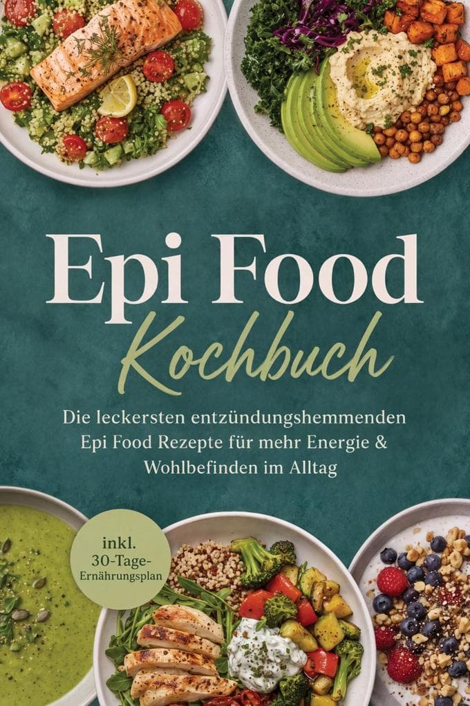 Epi Food Kochbuch: Die leckersten entzündungshemmenden Epi Food Rezepte für mehr Energie & Wohlbefinden im Alltag - inkl. 30-Tage-Ernährungsplan