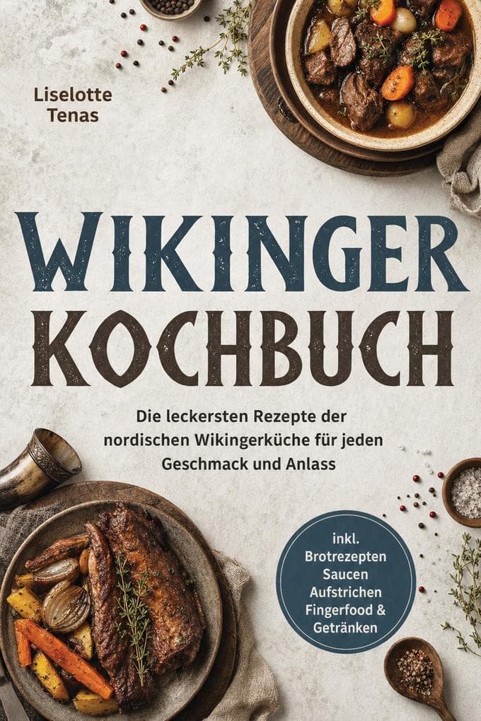 Wikinger Kochbuch: Die leckersten Rezepte der nordischen Wikingerküche für jeden Geschmack und Anlass - inkl. Brotrezepten, Saucen, Aufstrichen, Fingerfood & Getränken