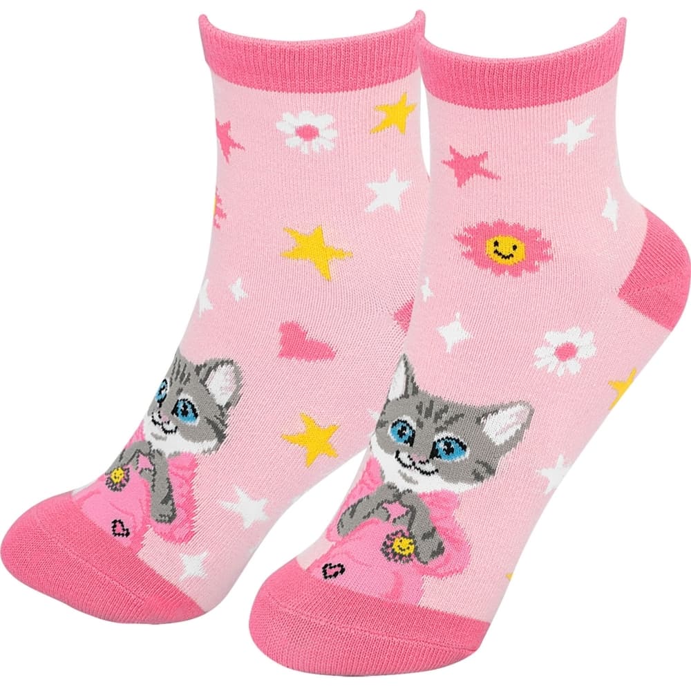 Zaubersocken Kinder Motiv "Katze"
