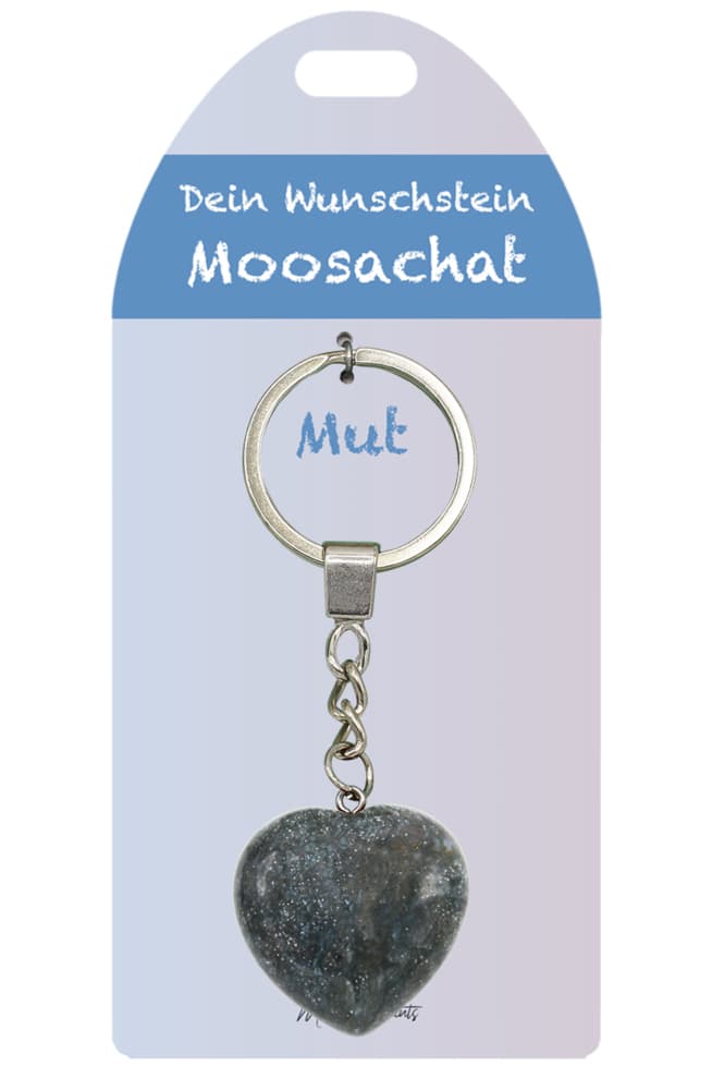 Moosachat Herz SA Wunschstein, J833-08