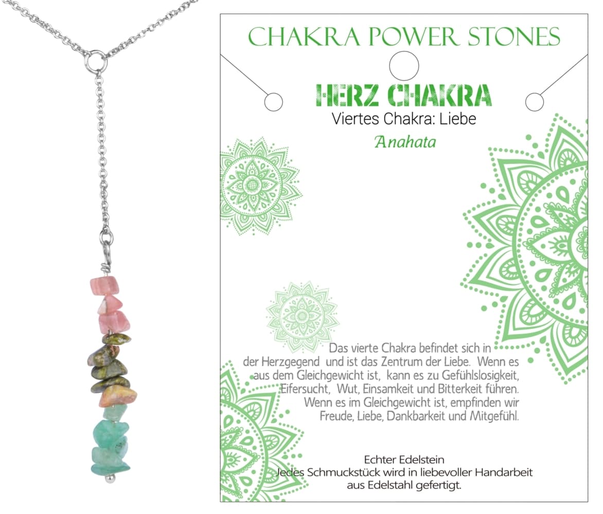 Herz Chakra - Liebe - Kette, J701-04