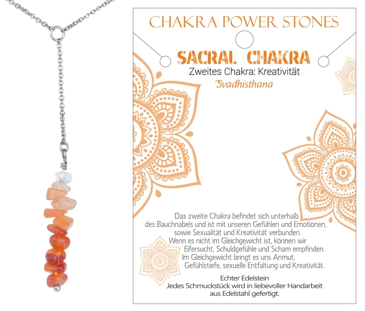 Sakral Chakra - Kreativität - Kette, J701-02