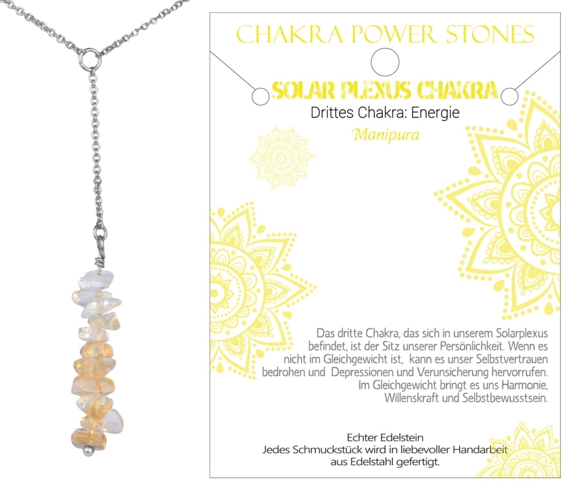 Solarplexus Chakra - Energie - Kette, J701-03
