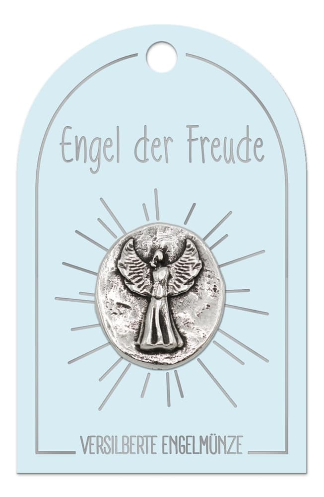 "Engel der Freude" Engel Münze auf Karte, K526
