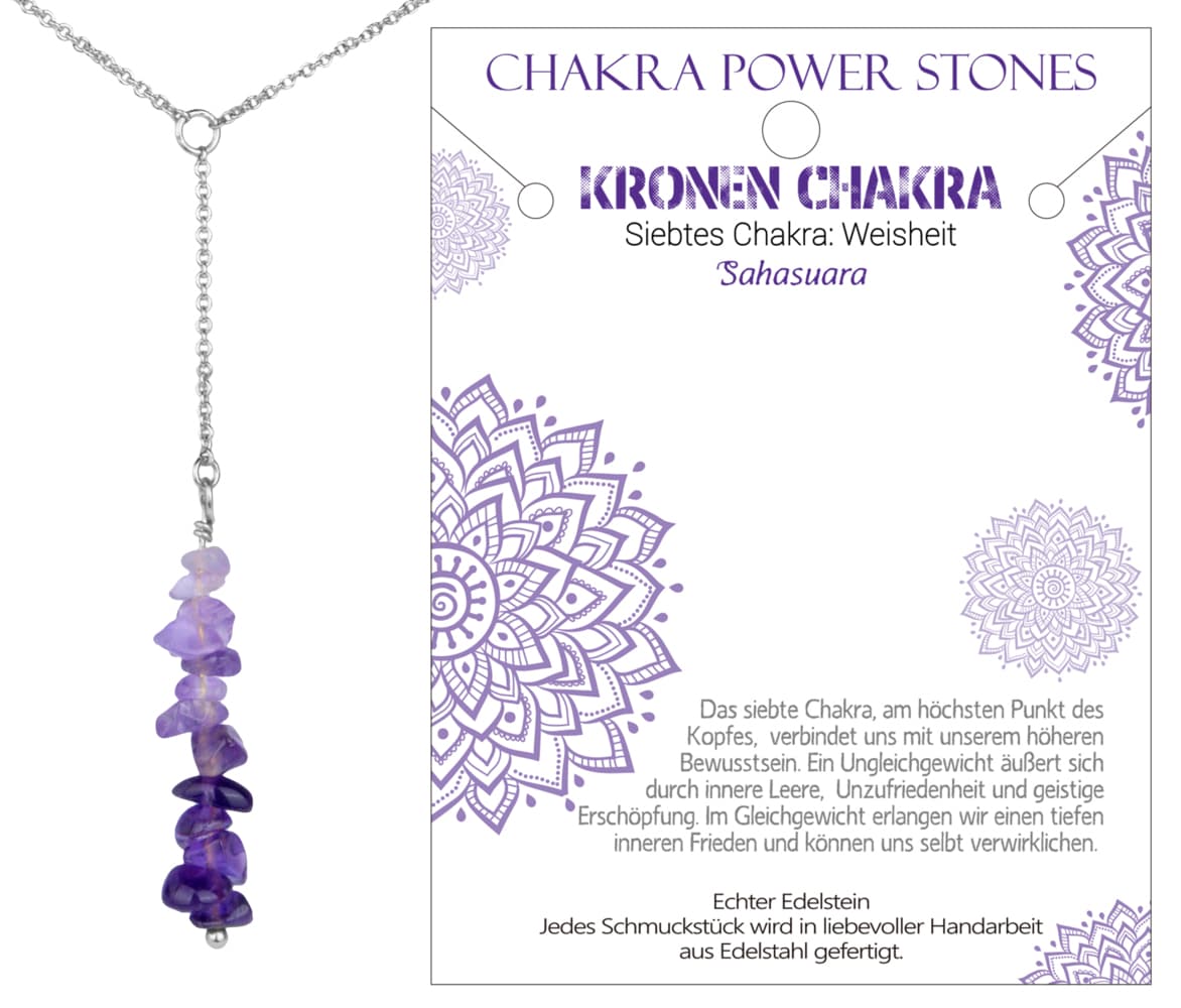Kronen Chakra - Weisheit - Kette, J701-07