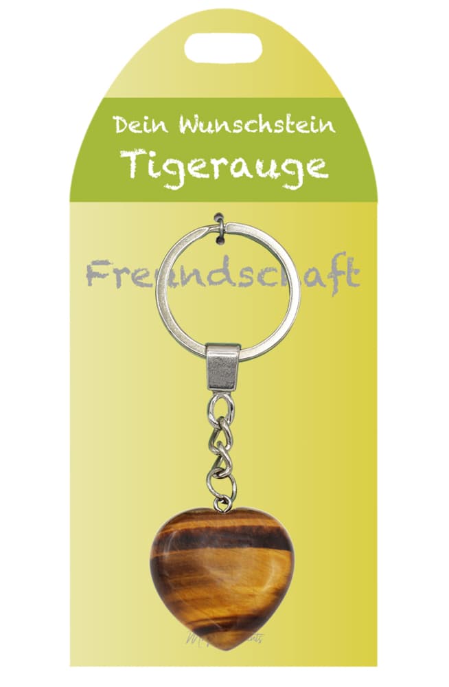 Tigerauge Herz SA Wunschstein, J833-12