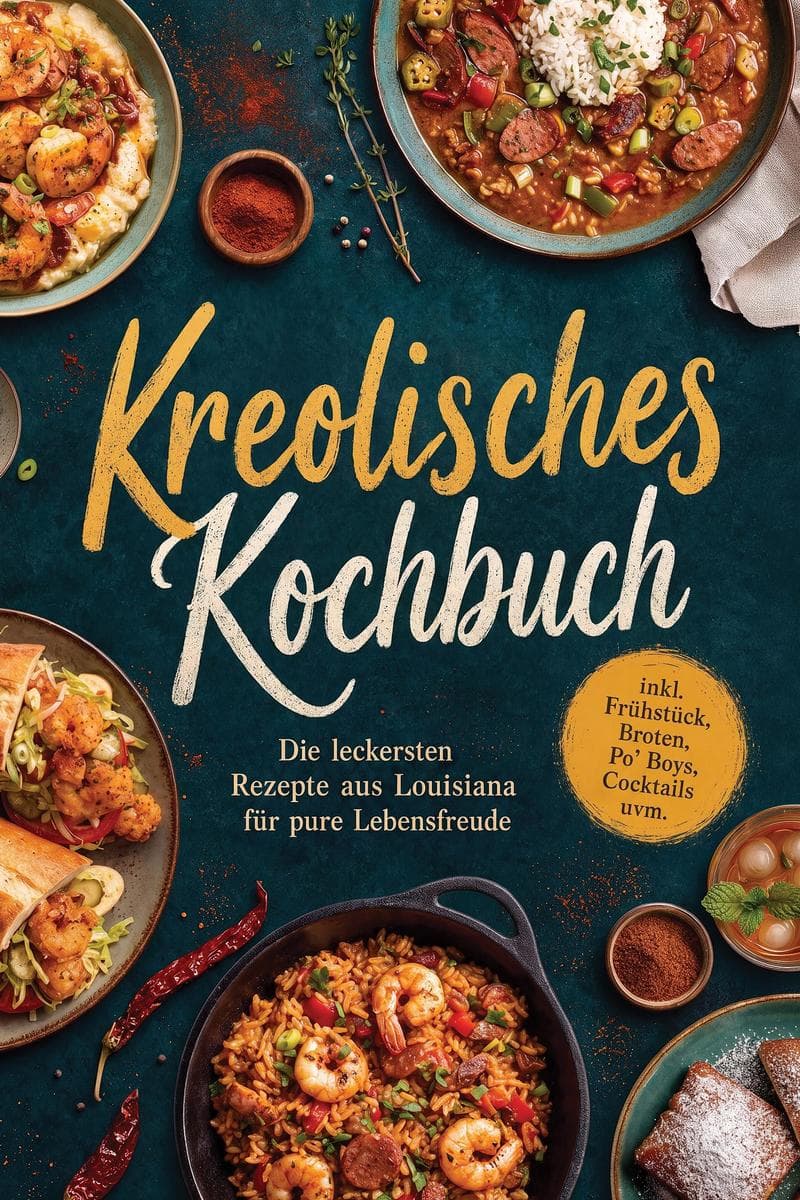 Kreolisches Kochbuch: Die leckersten Rezepte aus Louisiana für pure Lebensfreude - inkl. Frühstück, Broten, Po' Boys, Cocktails uvm.