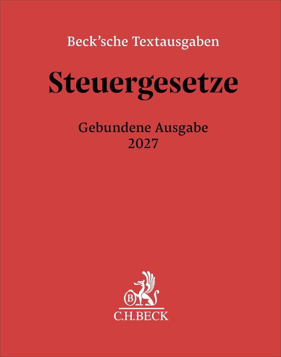 Steuergesetze Gebundene Ausgabe 2027