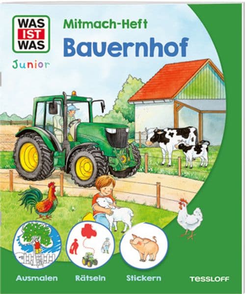 WAS IST WAS Junior Mitmach-Heft Bauernhof