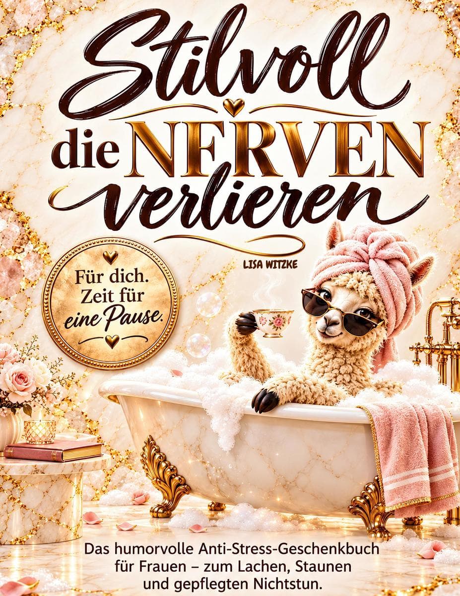 Stilvoll die Nerven verlieren - Das humorvolle Anti-Stress Geschenkbuch für Frauen - zum Lachen, Staunen und gepflegten Nichtstun.