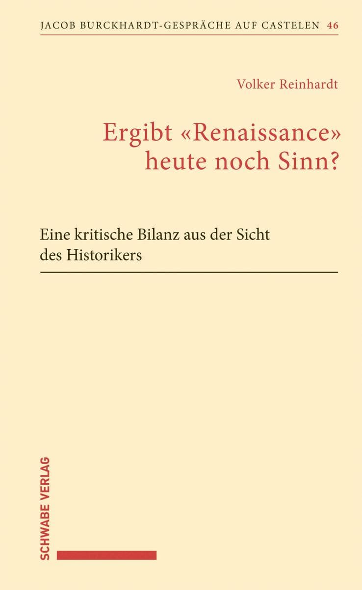 Ergibt «Renaissance» heute noch Sinn?