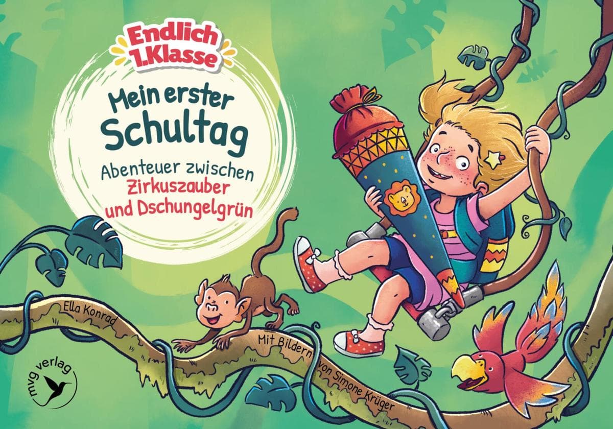 Mein erster Schultag Abenteuer zwischen Dschungelgrün und Zirkuszauber