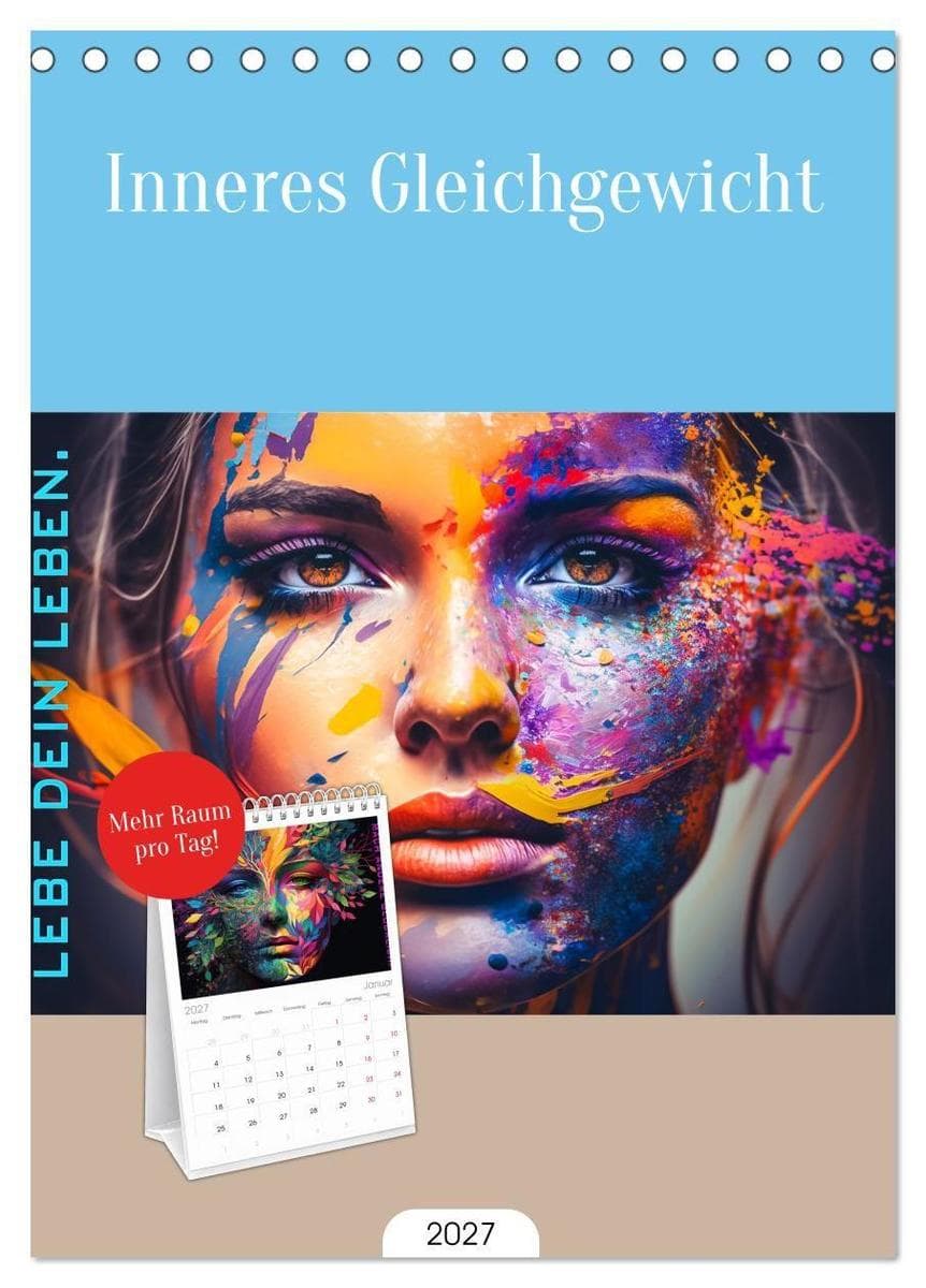 Tischplaner 2027 - Inneres Gleichgewicht (A5 Tischkalender zum Aufstellen) CALVENDO