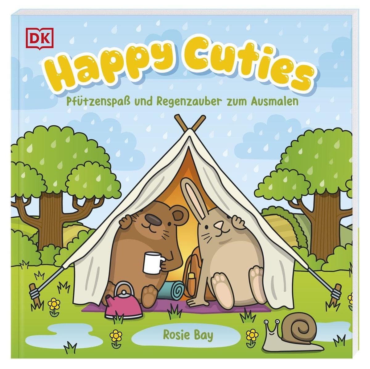 Happy Cuties. Pfützenspaß und Regenzauber zum Ausmalen