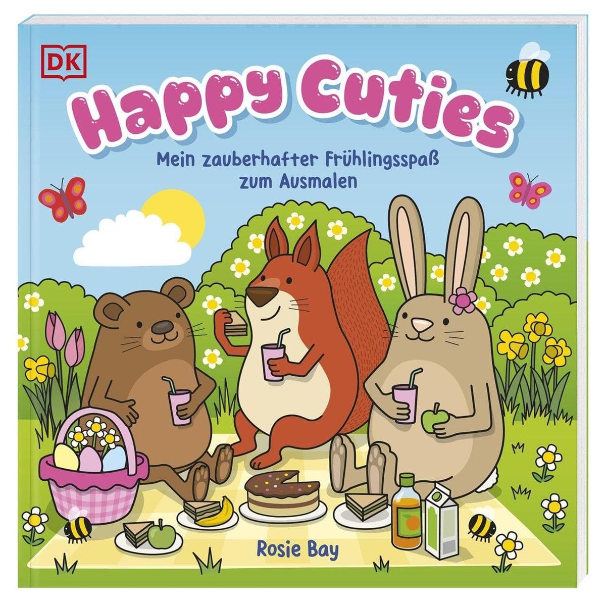 Happy Cuties. Mein zauberhafter Frühlingsspaß zum Ausmalen
