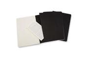 Moleskine Cahier pocket blanko schwarz DIN A6. 3er Pack