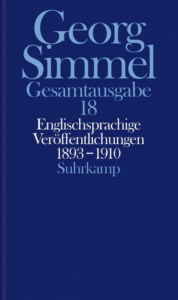 Englischsprachige Veröffentlichungen 1893-1910