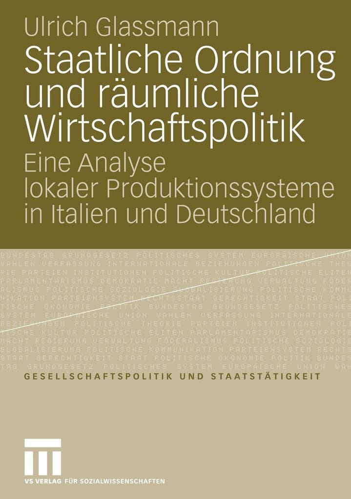 Staatliche Ordnung und räumliche Wirtschaftspolitik