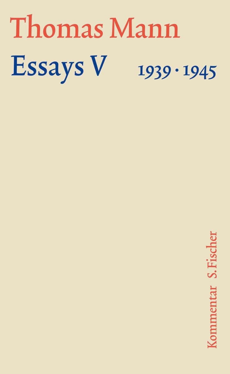 Essays V 1939-1945