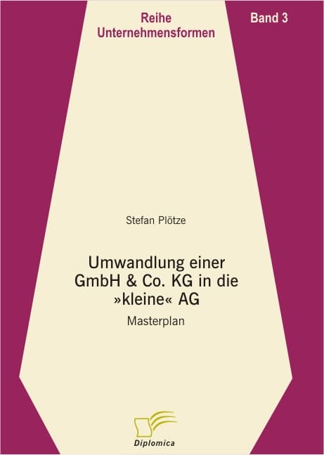 Umwandlung einer GmbH & Co. KG in eine "kleine" AG