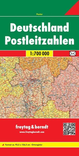 freytag & berndt Deutschland Postleitzahlen 1:700.000