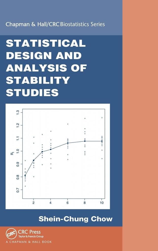 Statistical Design and Analysis of Stability Studies