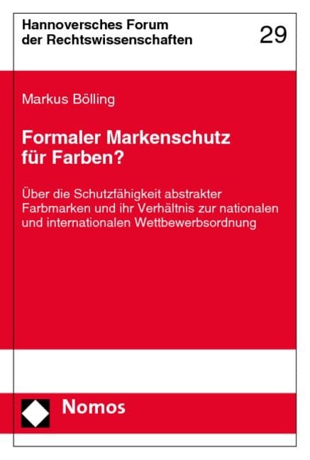 Formaler Markenschutz für Farben?