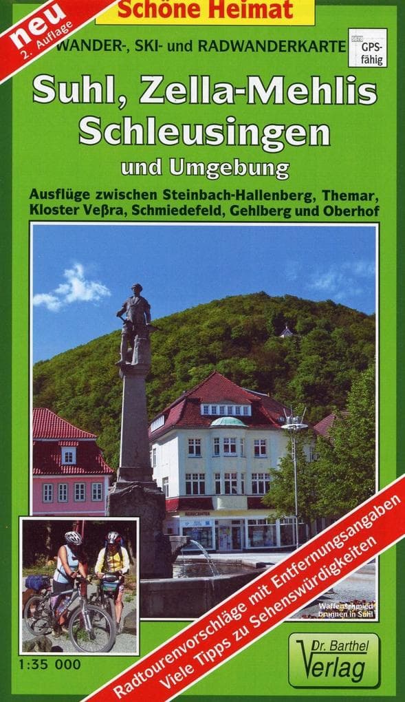 Doktor Barthel Karte Suhl, Zella-Mehlis und Umgebung