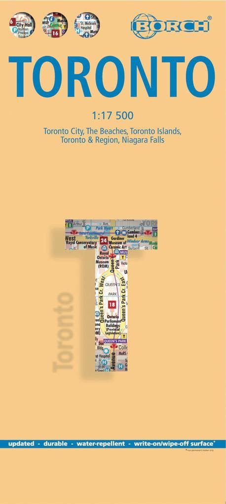 Toronto 1 : 17 500. City Centre Map