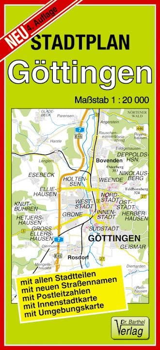 Stadtplan Göttingen 1 : 20 000