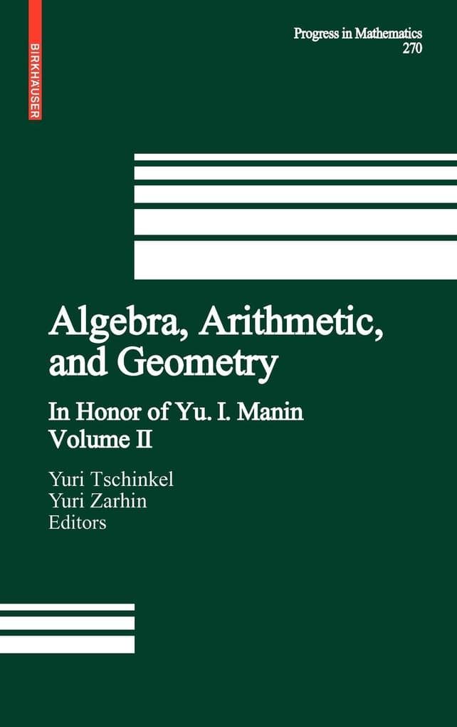 Algebra, Arithmetic, and Geometry