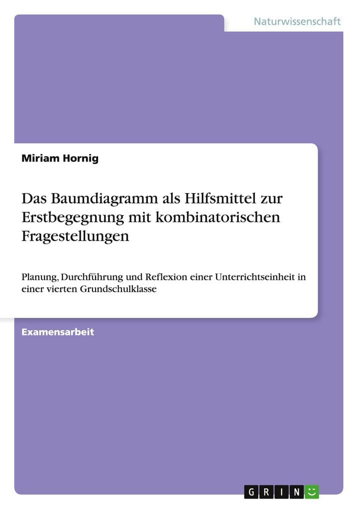 Das Baumdiagramm als Hilfsmittel zur Erstbegegnung mit kombinatorischen Fragestellungen