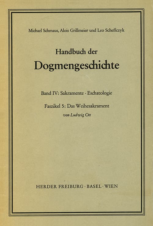 Das Weihesakrament. Faszikel.5