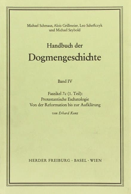 Protestantische Eschatologie. Faszikel.7c1