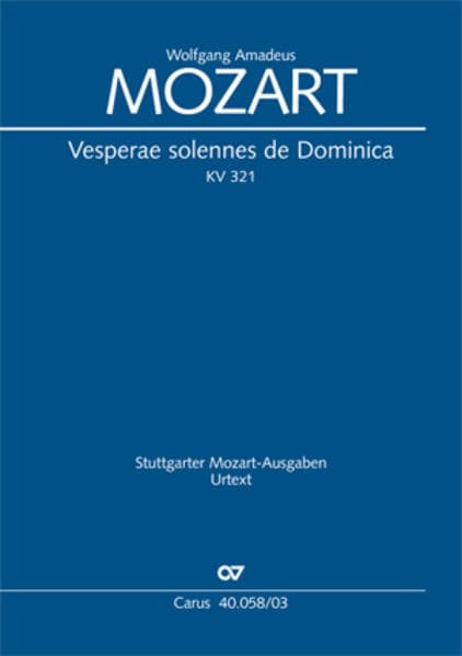 Vesperae solennes de Dominica (Klavierauszug)