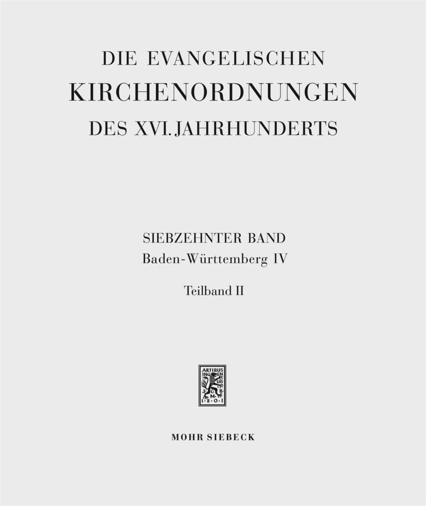 Die evangelischen Kirchenordnungen des XVI. Jahrhunderts.Tl.2