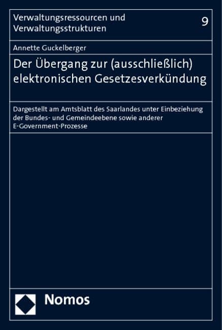 Der Übergang zur (ausschließlich) elektronischen Gesetzesverkündung
